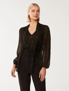 Gloria Gold Foil Blouse