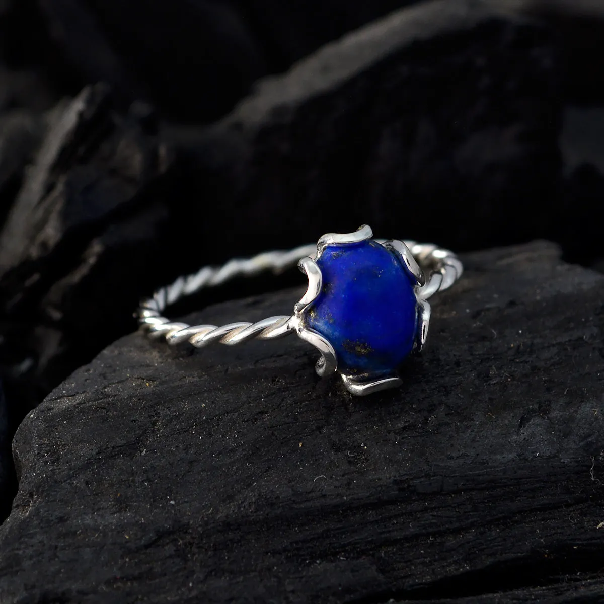 Goods Gems Lapis Lazuli 925 Sterling Silver Ring Ruby Lane Jewelry