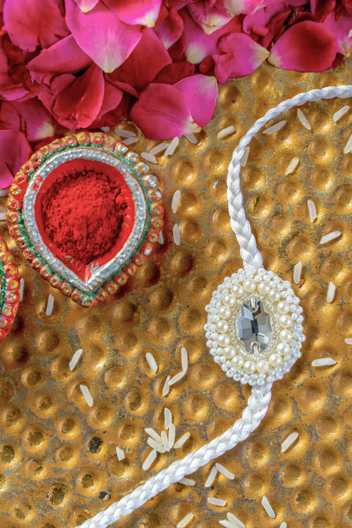 Ivory Dream Embroidered Rakhi