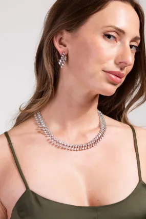 Jen CZ Necklace Set - Silver