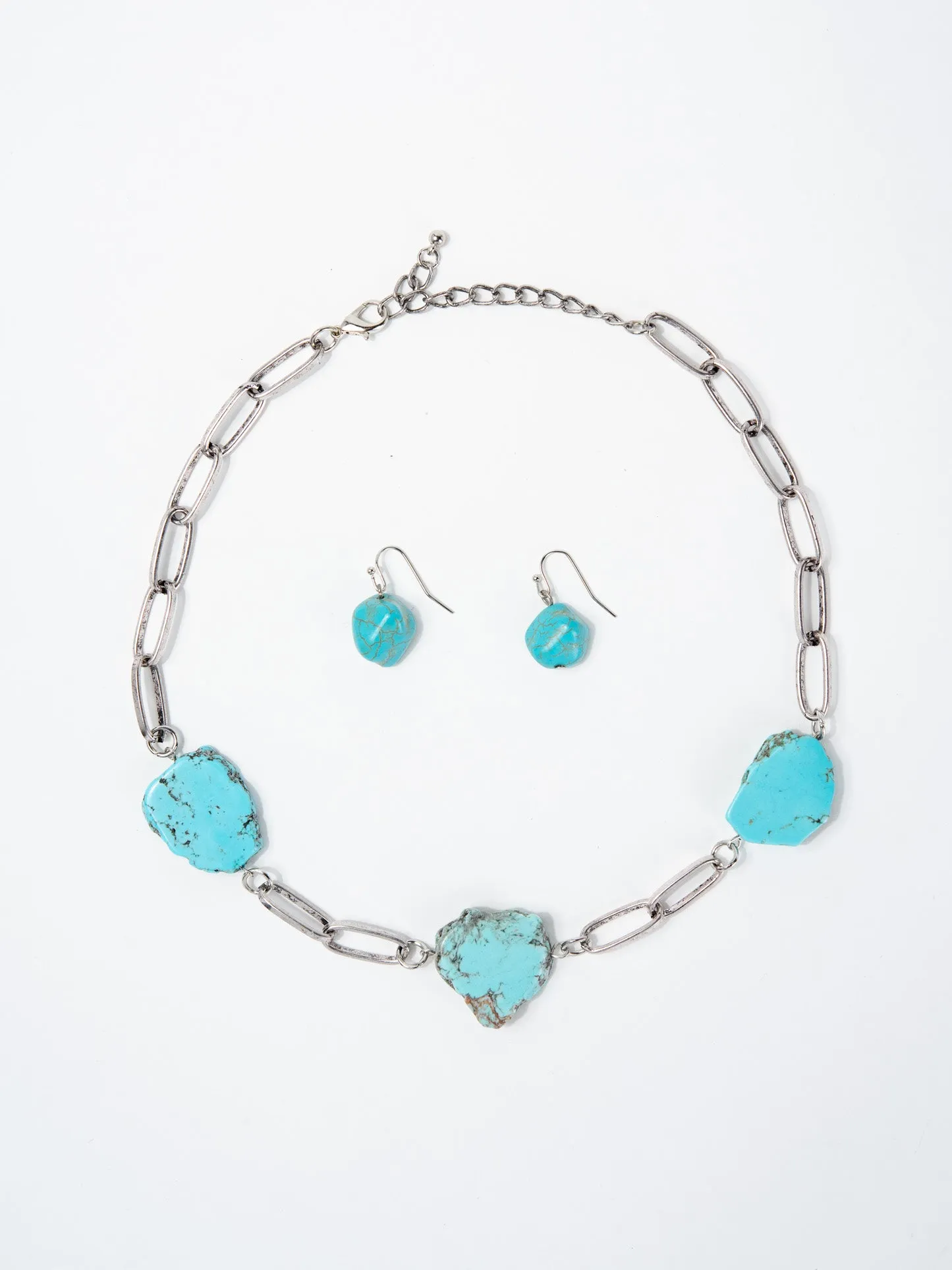 Joana Western Turquoise Slab Choker