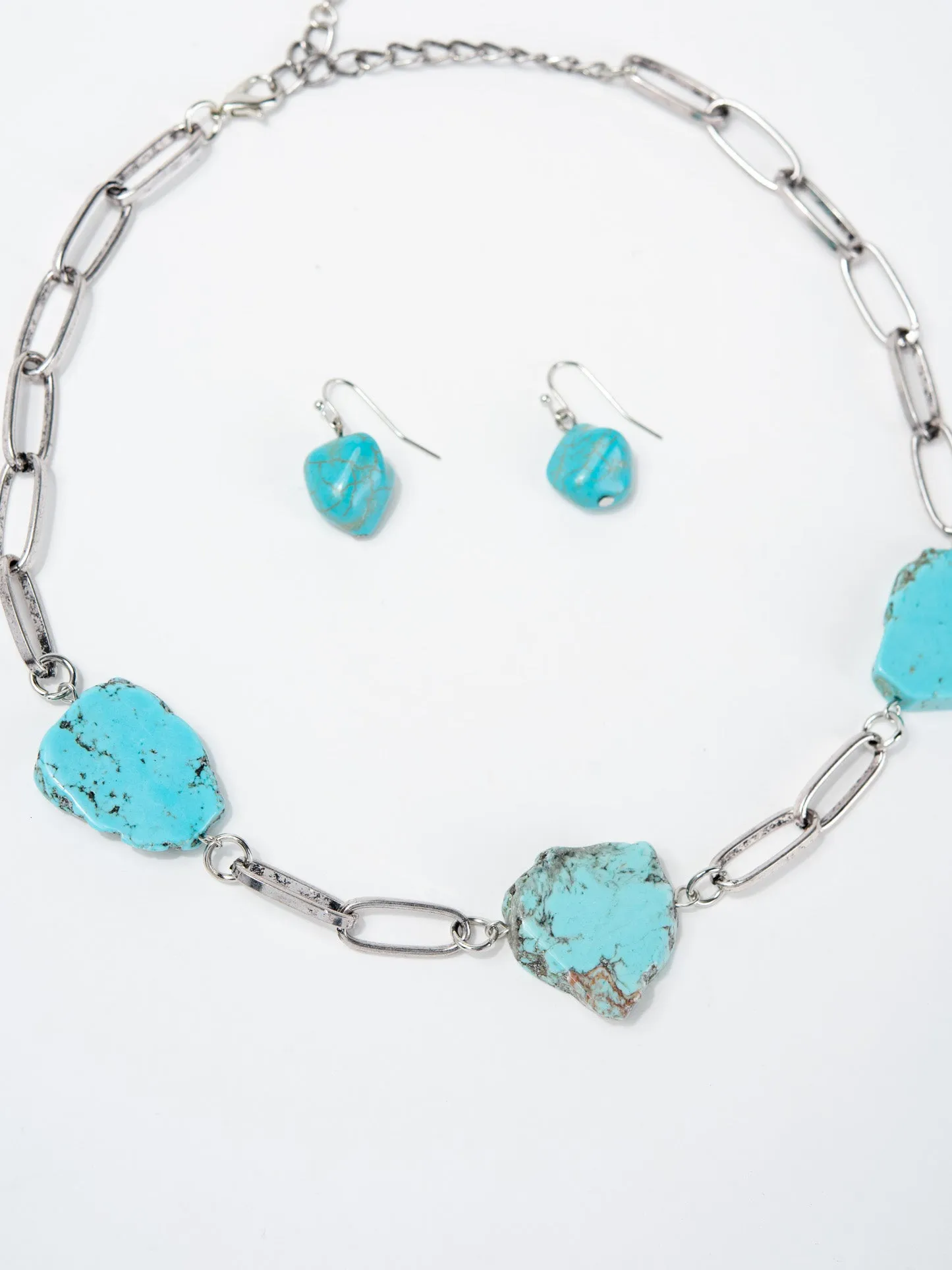 Joana Western Turquoise Slab Choker