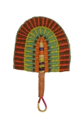 JUNGLE DIRECT ELEPHANT GRASS FAN LIME/ORANGE/BROWN