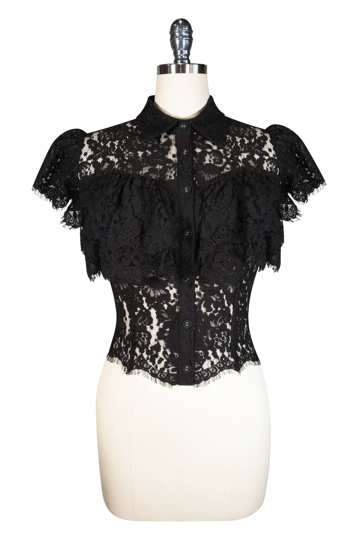 La Luna Lace Blouse (Black)