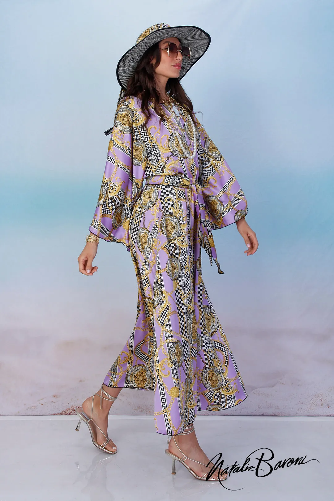 Lavender Kimono Dress - Venezia