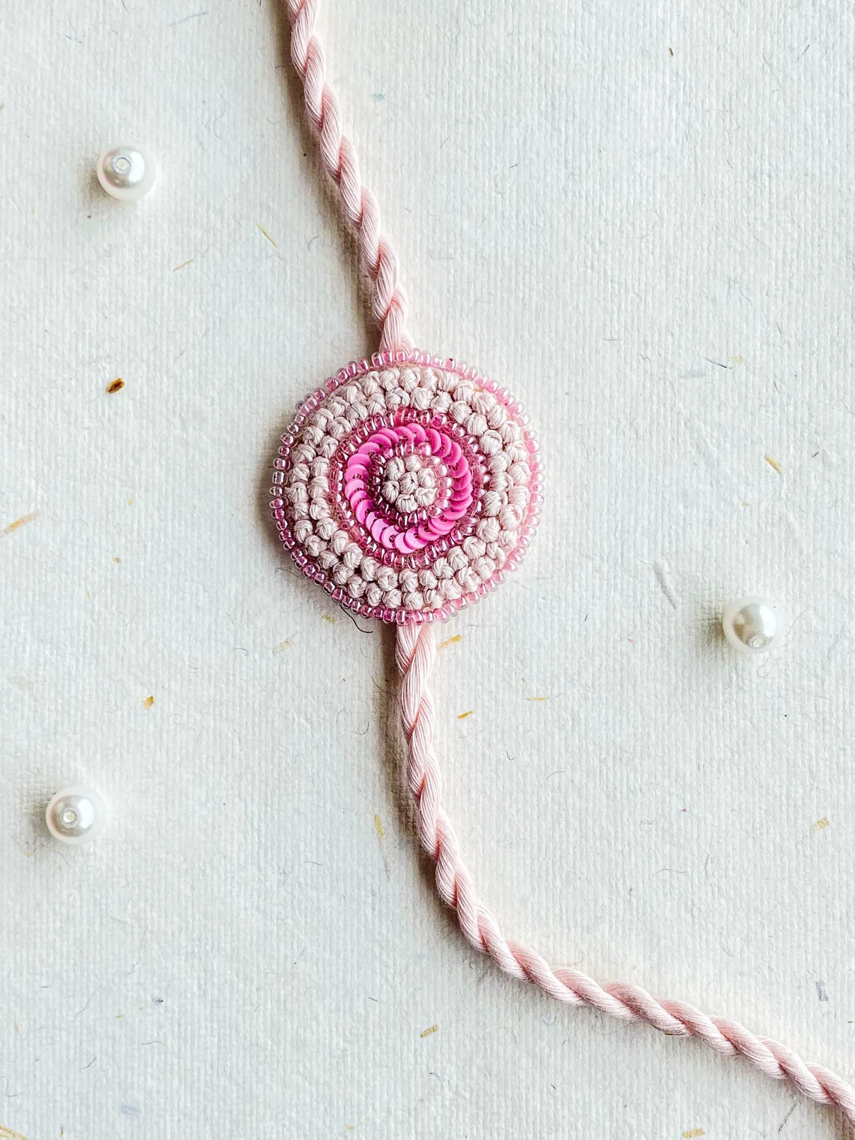 Meadowsweet Embroidered Rakhi