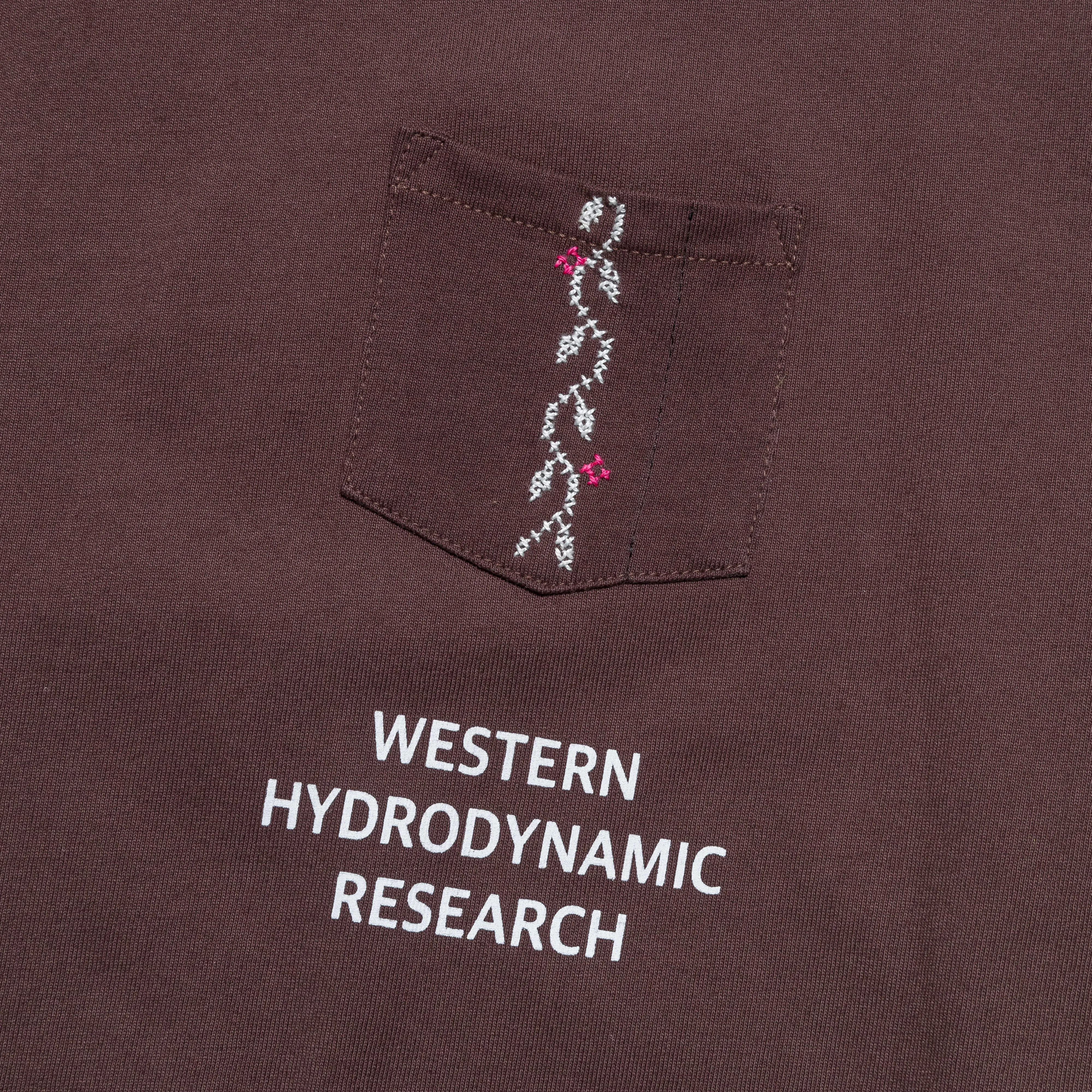 Nafnuf Logo Long Sleeve Shirt × Western Hydrodynamic Research - Brown