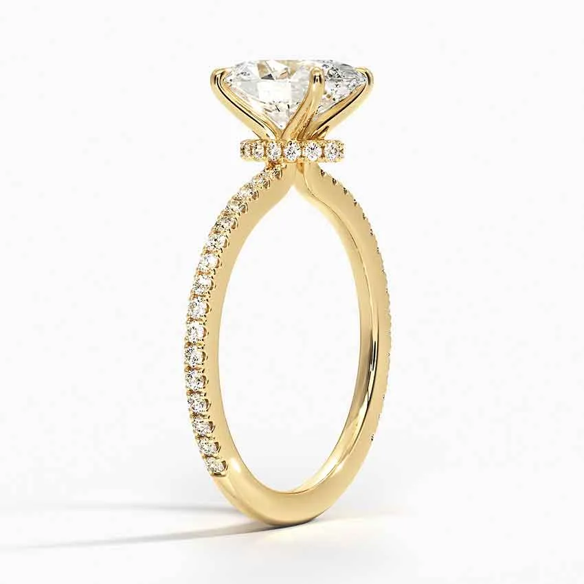 Oval Demi Diamond Engagement Ring [Setting Only] - EC110O