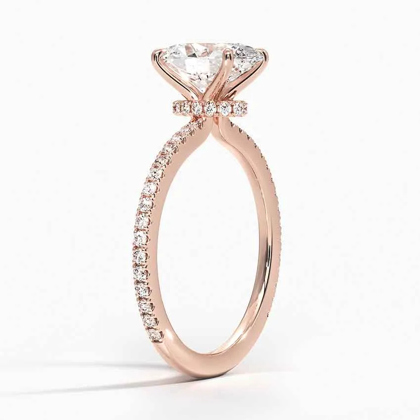 Oval Demi Diamond Engagement Ring [Setting Only] - EC110O