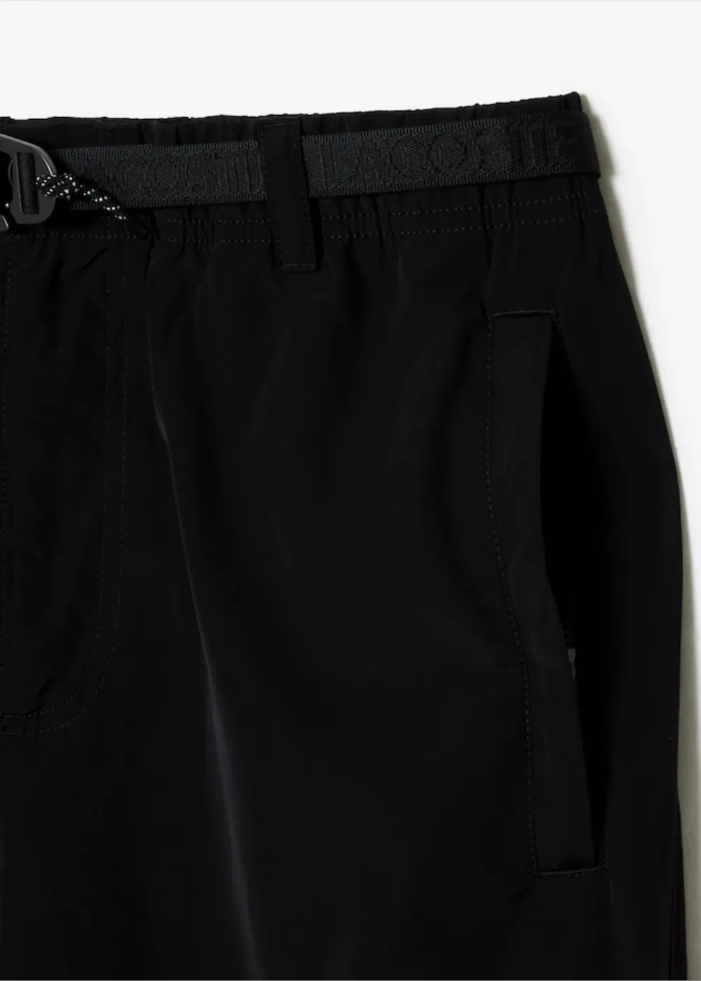 Pantalon cargo Lacoste  noir déperlant