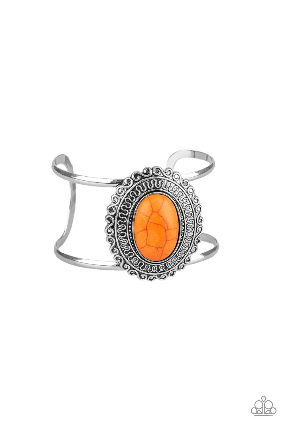 Paparazzi Bracelet ~ Extra EMPRESS-ive - Orange