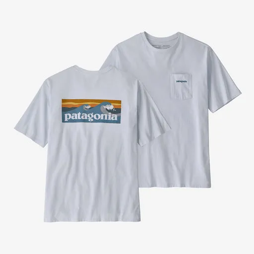 PATAGONIA Men's Boardshort Logo Pocket Responsibili-Tee® White