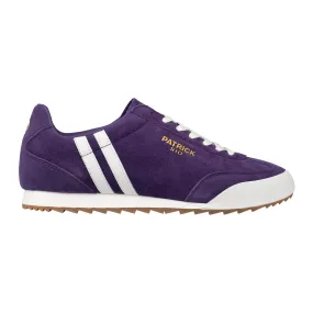 Patrick Rio Suede Trainers Purple/White