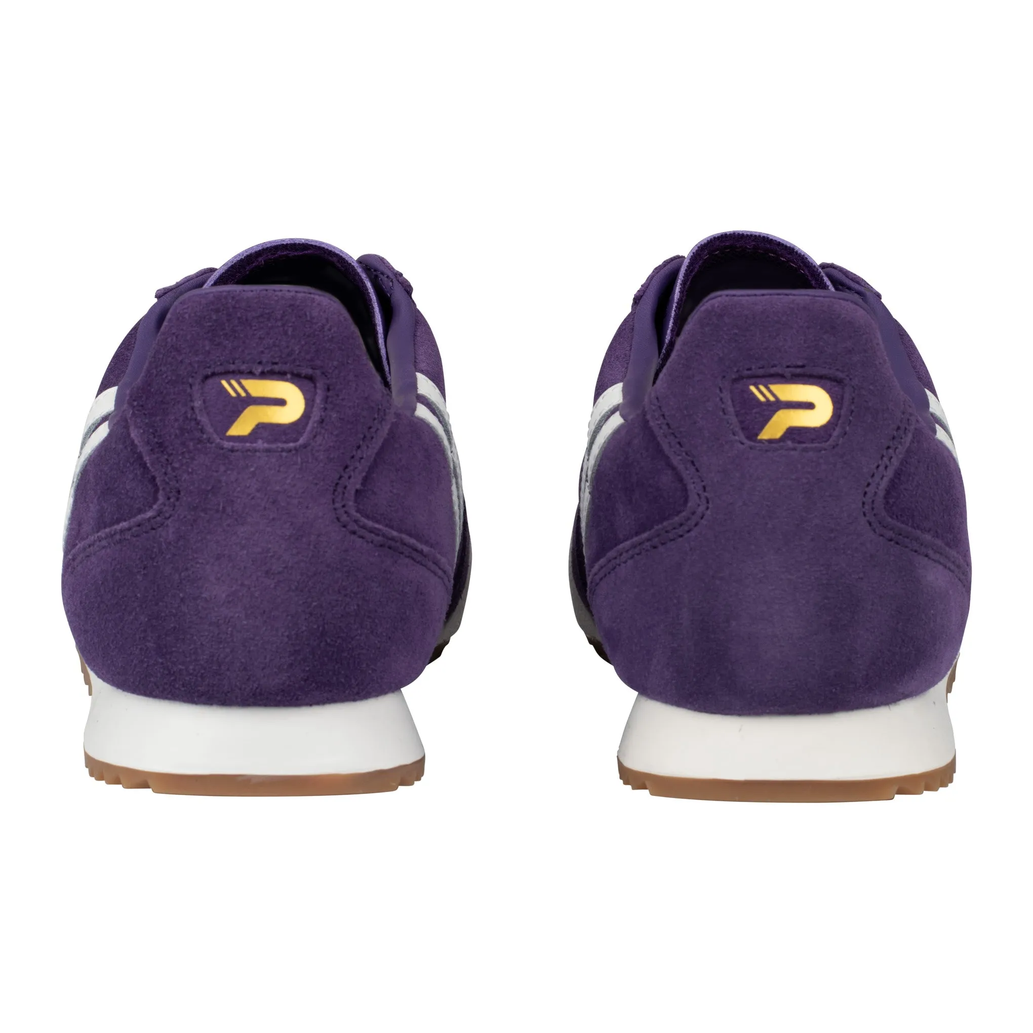 Patrick Rio Suede Trainers Purple/White