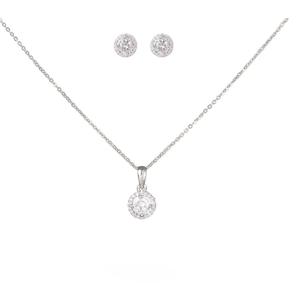 Playful Rhodium Locket Set with Star Charm