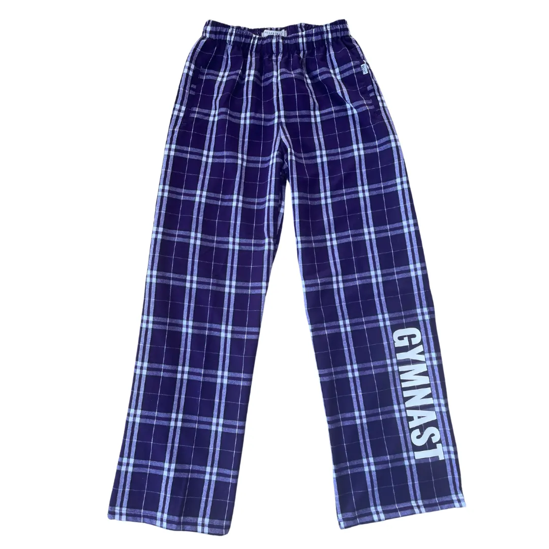 Purple GYMNAST Flannel Pants