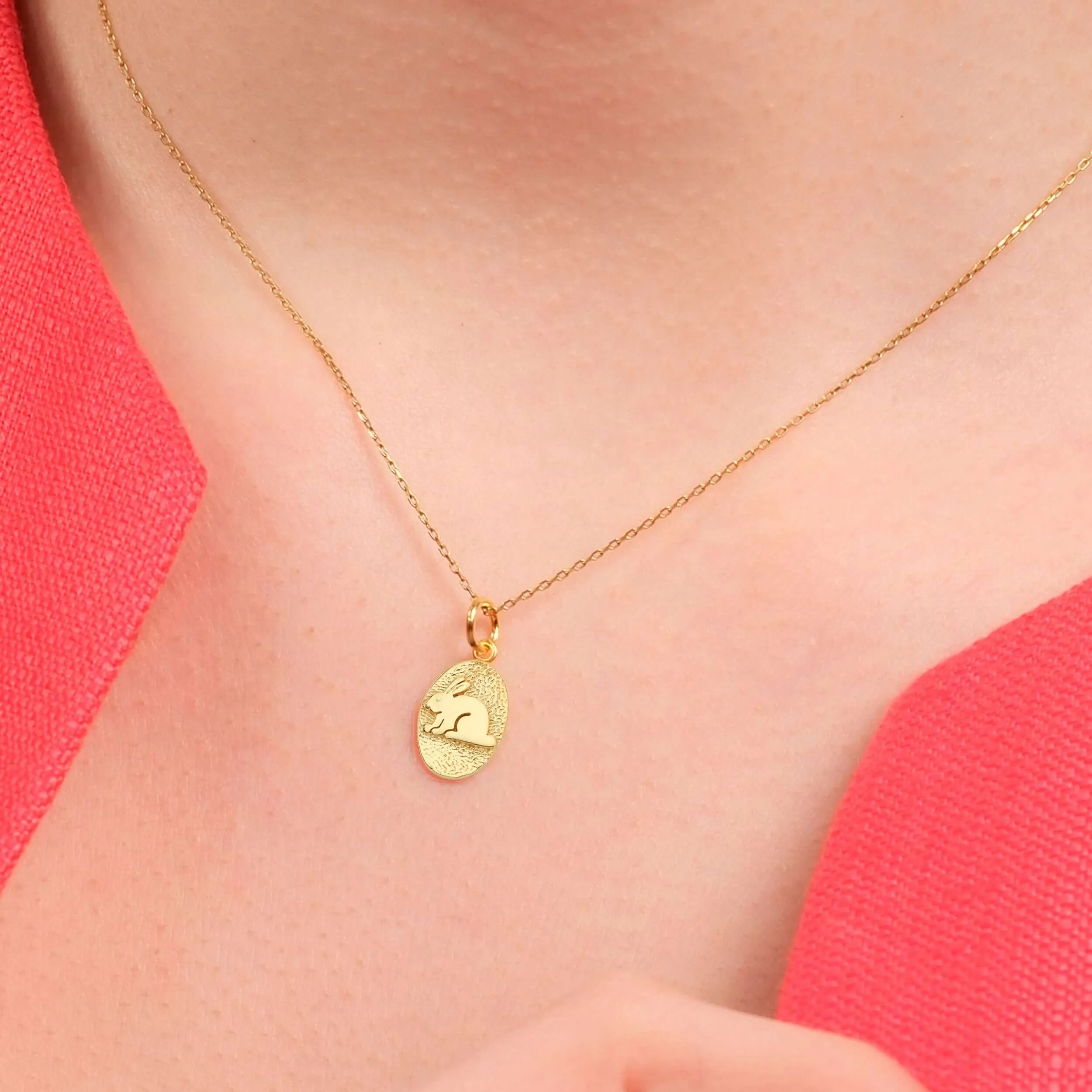 Rabbit Necklace | 14K Gold Vermeil