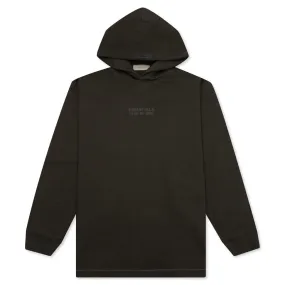 Relaxed Hoodie - Off Black