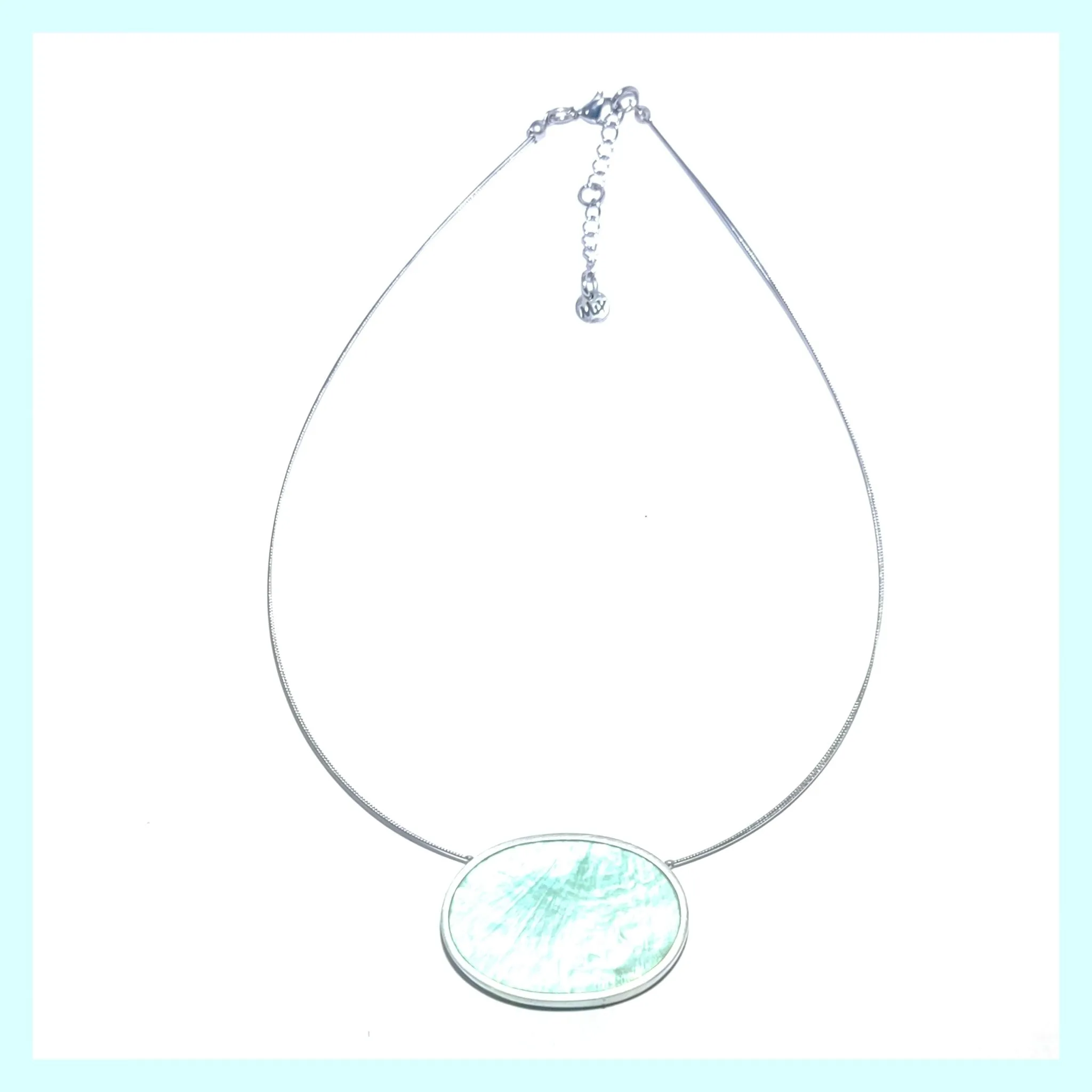 Reversible Oval Pendant Necklace