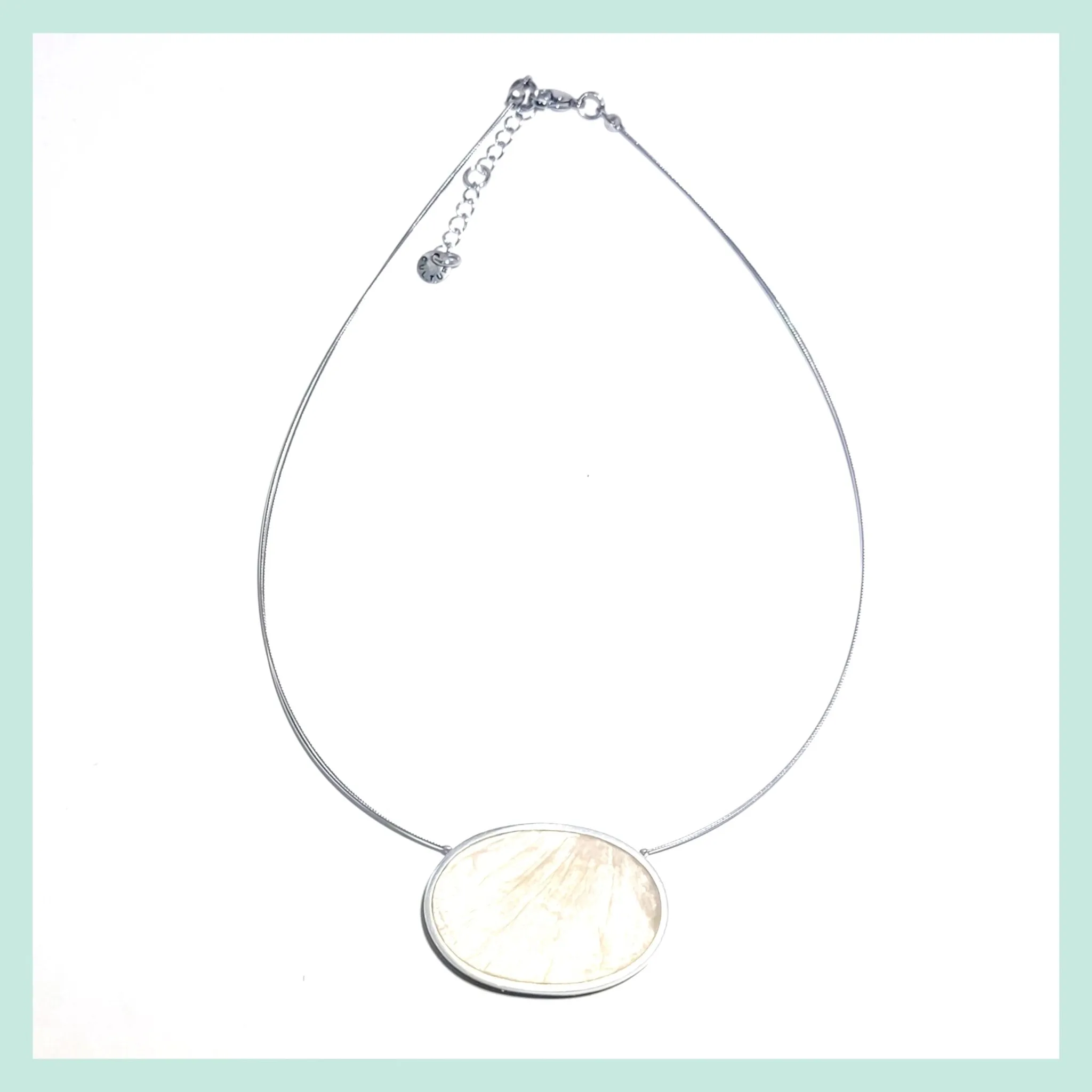 Reversible Oval Pendant Necklace