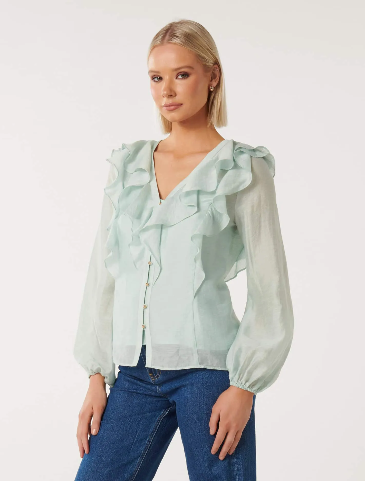 Sandy Ruffle Blouse