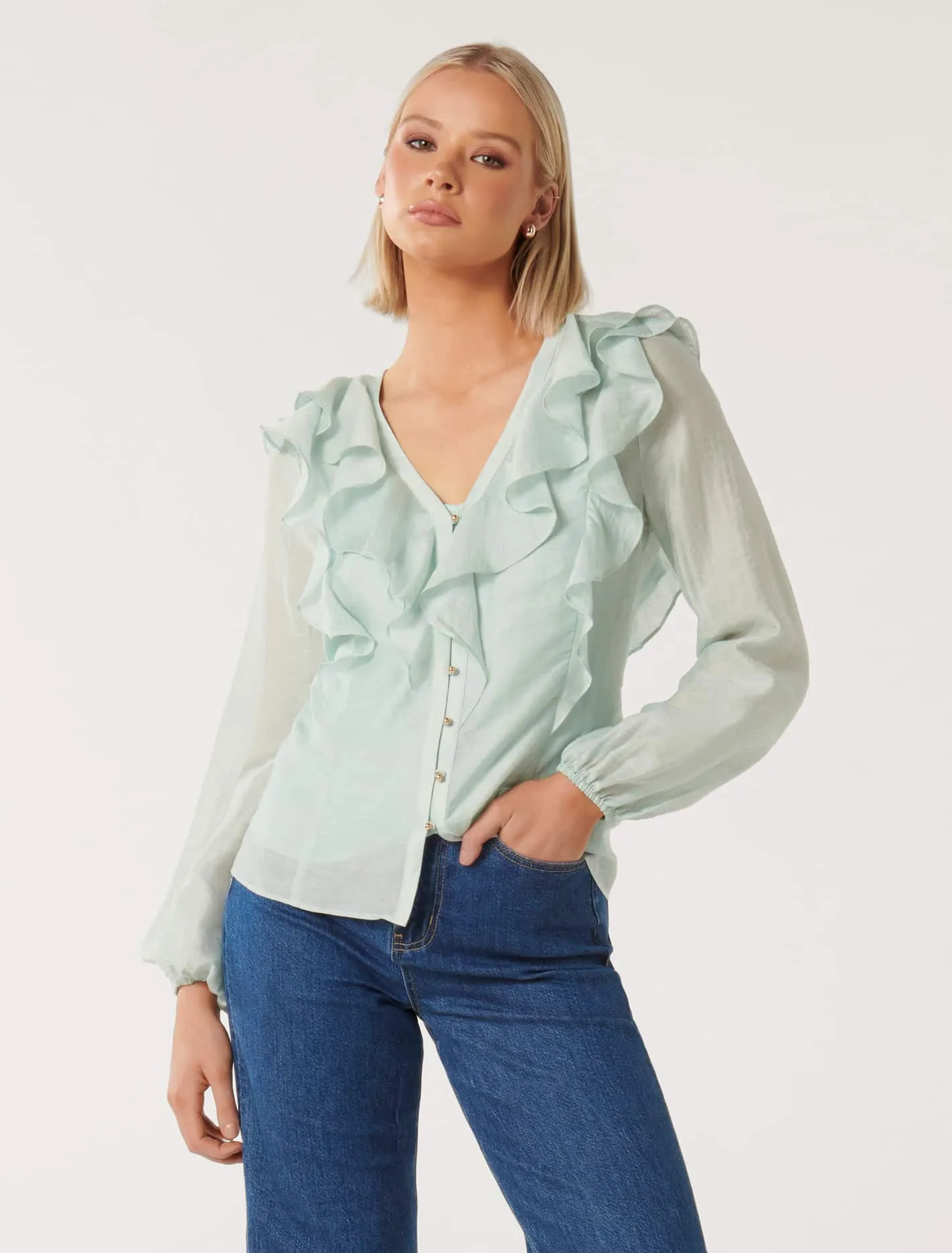 Sandy Ruffle Blouse