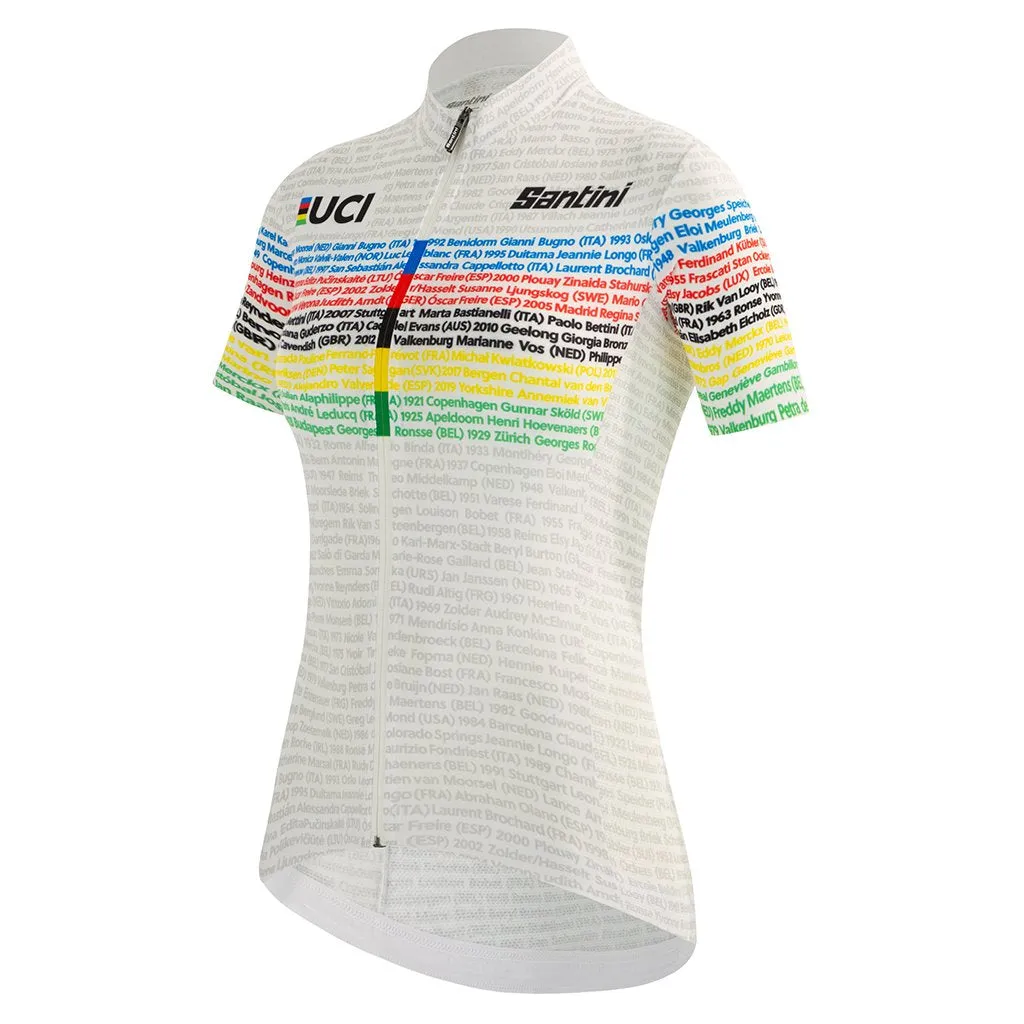 Santini Womens UCI Road 100 Champions Jersey - Print