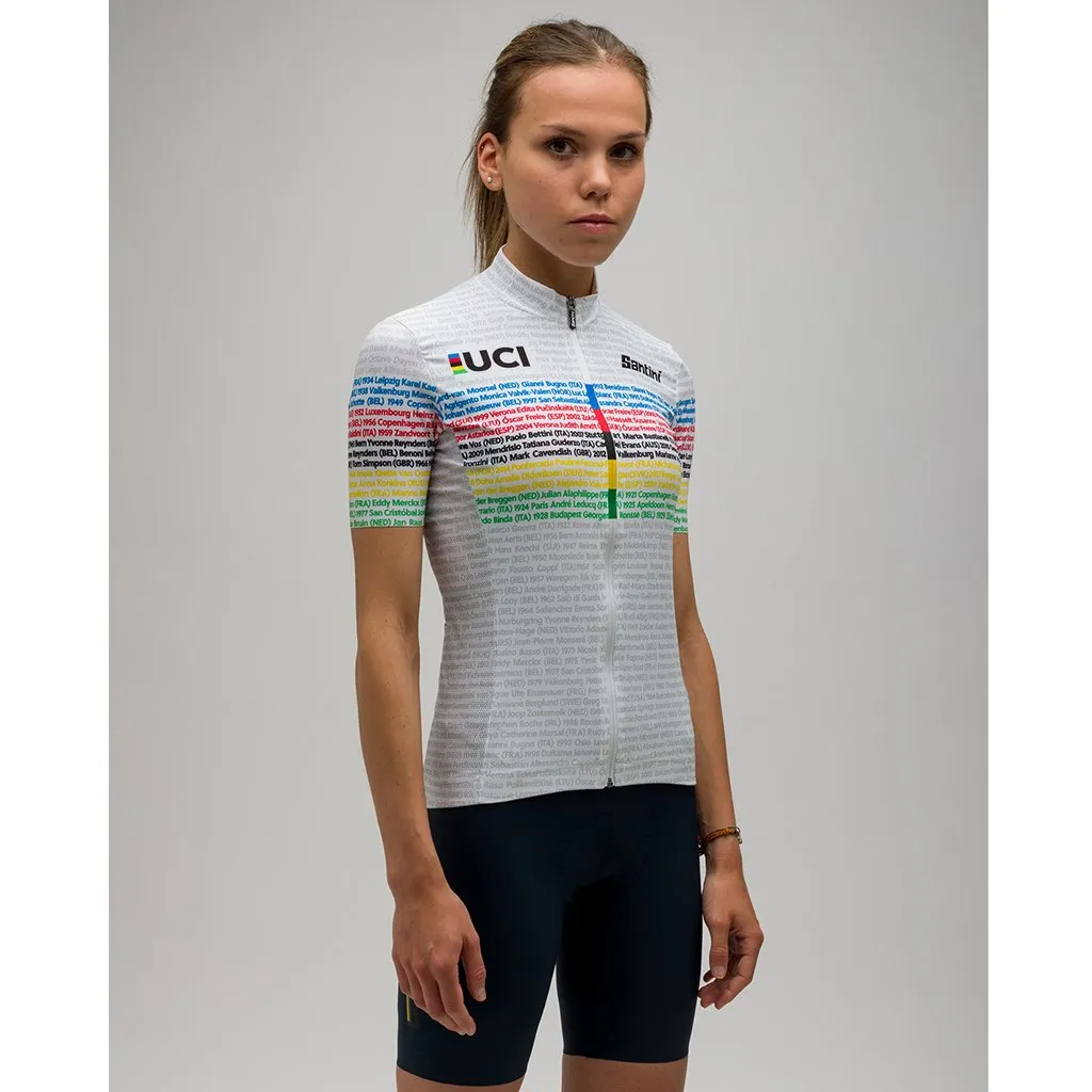 Santini Womens UCI Road 100 Champions Jersey - Print