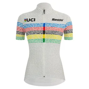 Santini Womens UCI Road 100 Champions Jersey - Print