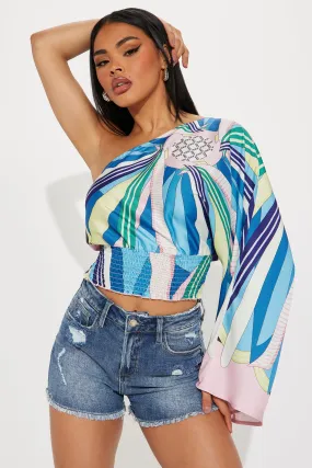 Sea Side Blouse Top - Multi Color