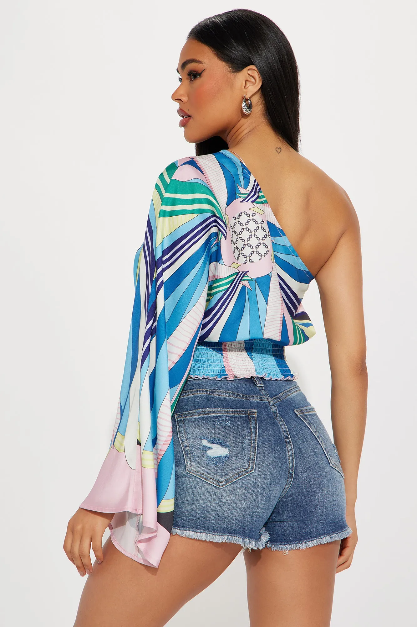 Sea Side Blouse Top - Multi Color