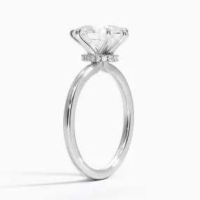 Secret Halo Diamond Engagement Ring [Setting Only] - EC105P