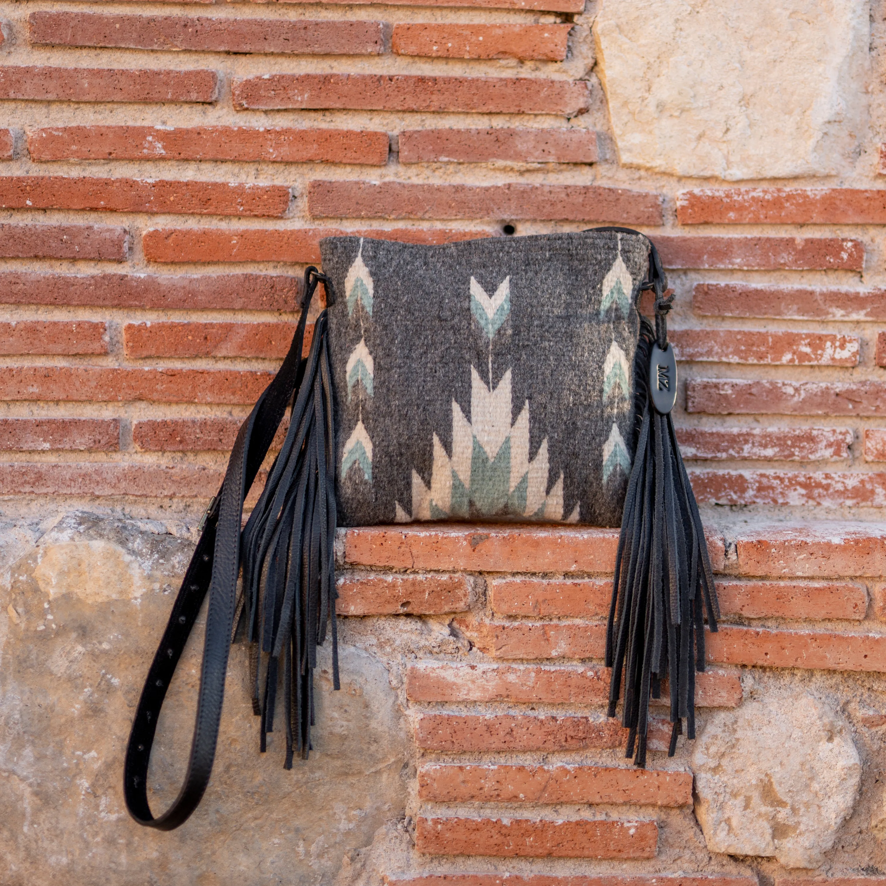 Smoky Quartz Fringe Bag