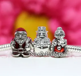 St. Nick, Snowman And Mrs. Santa Claus Christmas Gift Set Charm