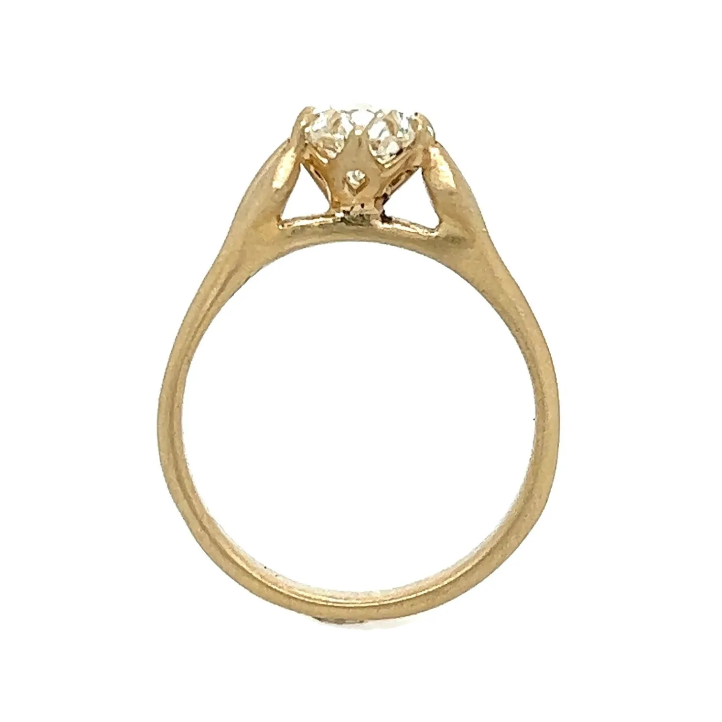 The Nouveau- 1.01ct transitional cut diamond & 14k yellow gold