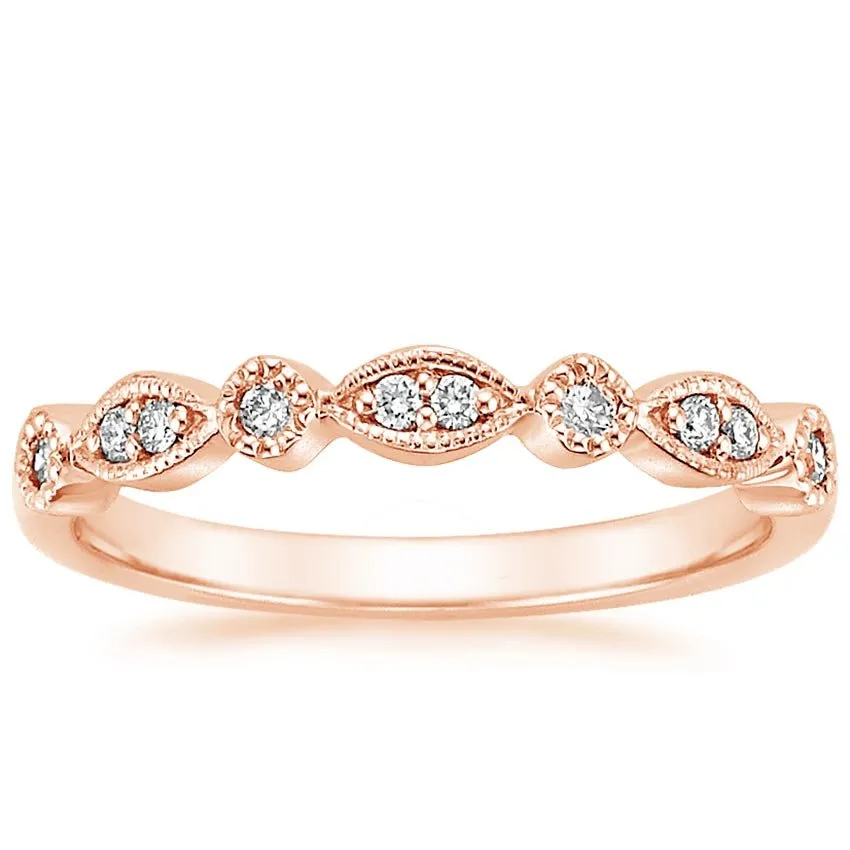 Tiara Half Eternity Diamond Woman Wedding Ring - LR21