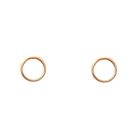 Tiny Charm Post Earrings - Circle of Life