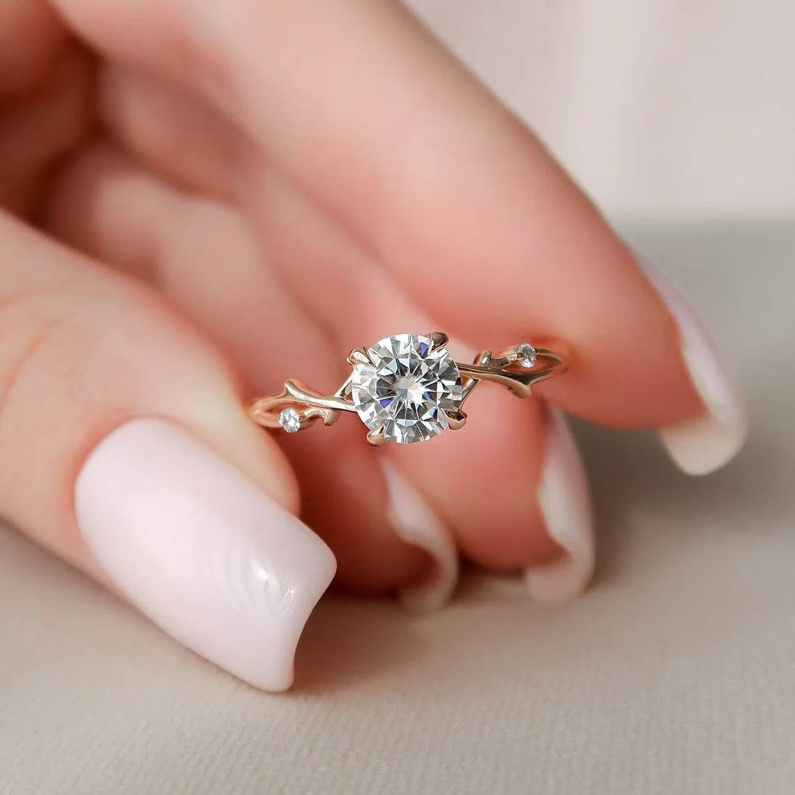 Twig Braided Diamond Engagement Ring [Setting Only] - EC076