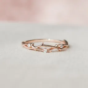 Twig Braided Diamond Fashion Ring - LR18