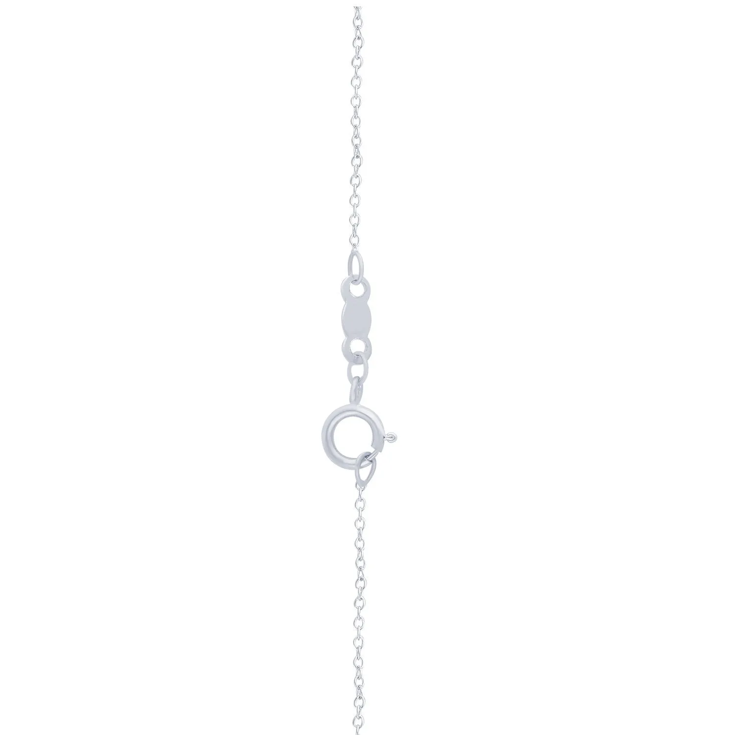 White Gold Sapphire & Diamond Infinite Necklace